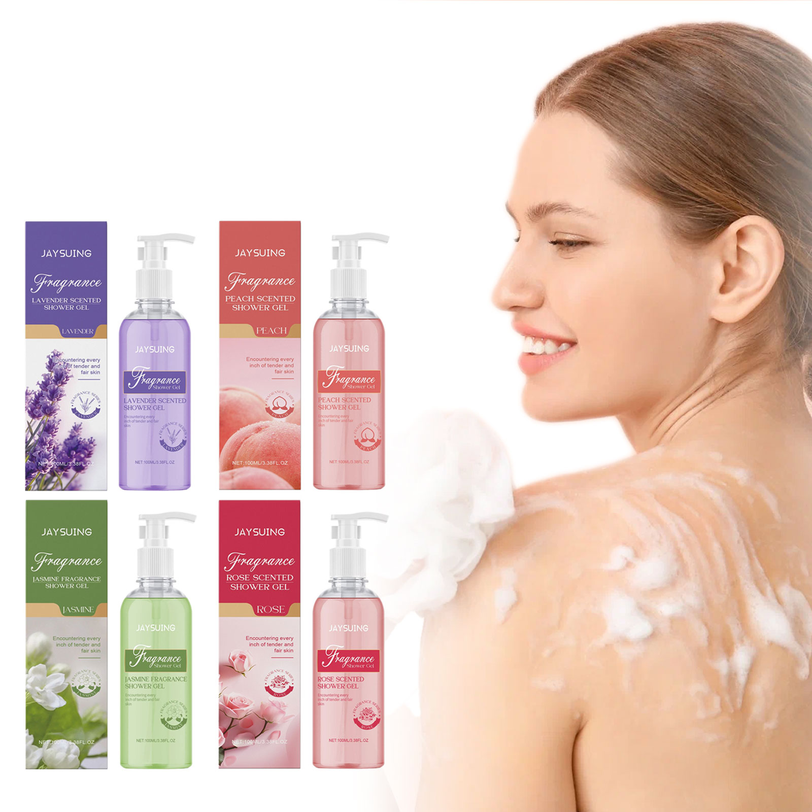 Perfume Fragrance Shower Gel - Geurige Douchegel Body Wash Parfum Langdurige