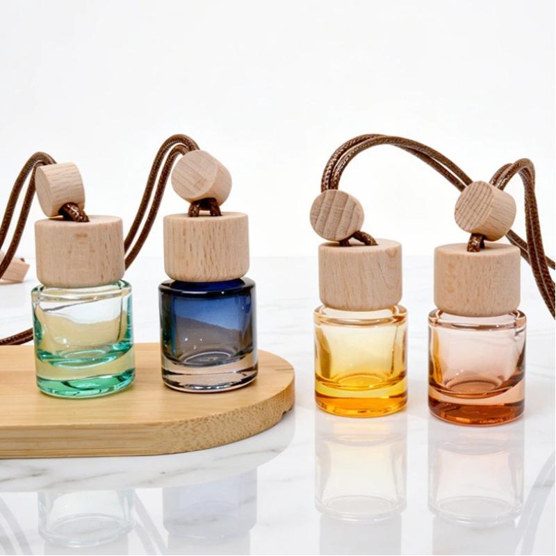 Perfume Fragrance Diffuser - Miniatuur ronde hanger essentiële olieverdamper flesje