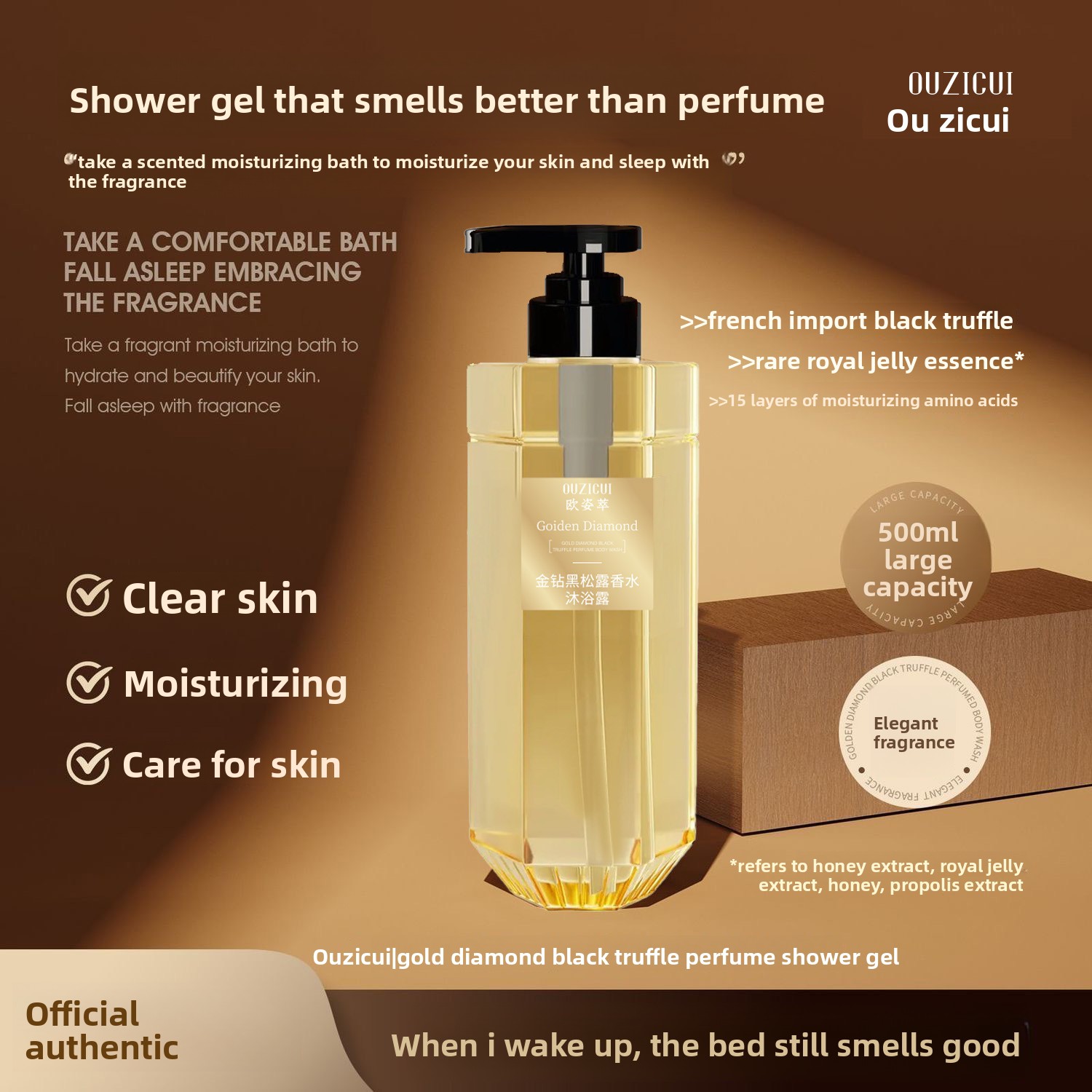 Gouden Diamant Zwarte Truffel  - Perfume Fragrance Shower Gel recensie en prijs